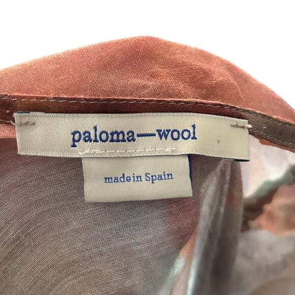 Paloma Wool Blurry Printed Ruched Dress Natural XS - Picture 6 of 8